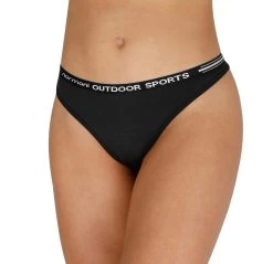 Damen Merino Tanga „Dubbo“ Schwarz