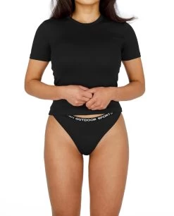 Damen Merino Tanga „Dubbo“ Schwarz 10 Damen Merino Tanga „Dubbo“ Schwarz -Normani 145160
