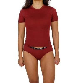 Damen Merino Slip „Albury“ Rot -Normani 145231