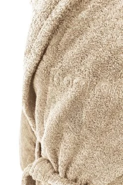 Unisex Baumwoll-Bademantel „Flee“ 450 G/m² Beige -Normani 145485