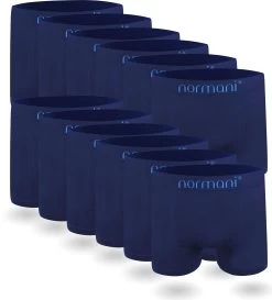 12 Stück Mikrofaser-Boxershorts Für Herren Blau