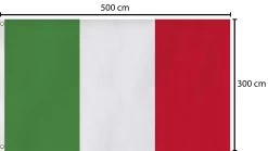 Fahne Flagge 300 Cm × 500 Cm Italien 7 Fahne Flagge 300 Cm × 500 Cm Italien -Normani 145752