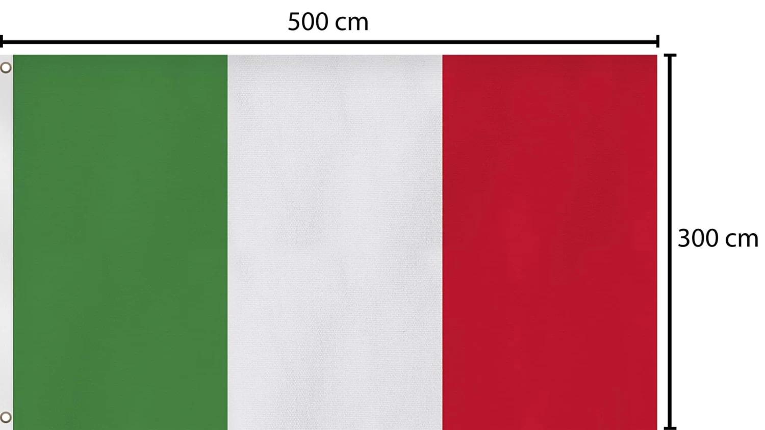 Fahne Flagge 300 Cm × 500 Cm Italien 5 Fahne Flagge 300 Cm × 500 Cm Italien – Bild 3