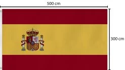 Fahne Flagge 300 Cm × 500 Cm Spanien -Normani 145758