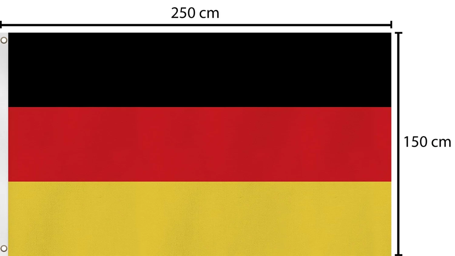 Fahne Länderflagge 150 Cm X 250 Cm Deutschland 5 Fahne Länderflagge 150 Cm X 250 Cm Deutschland – Bild 3