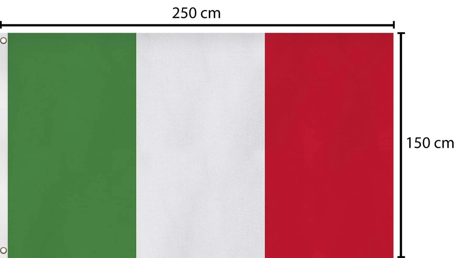 Fahne Länderflagge 150 Cm X 250 Cm Italien 5 Fahne Länderflagge 150 Cm X 250 Cm Italien – Bild 3