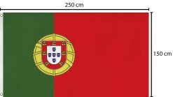 Fahne Länderflagge 150 Cm X 250 Cm Portugal -Normani 145795