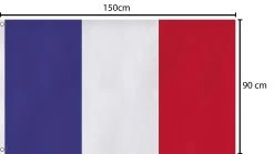 Fahne Länderflagge 90 Cm X 150 Cm Frankreich -Normani 145871
