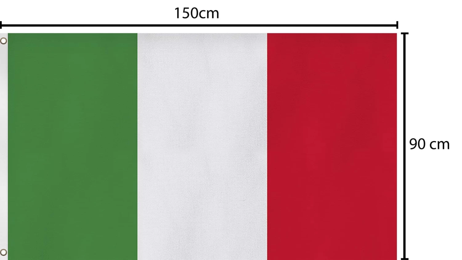 Fahne Länderflagge 90 Cm X 150 Cm Italien 5 Fahne Länderflagge 90 Cm X 150 Cm Italien – Bild 3