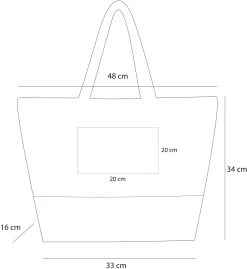 Große Strandtasche „Nika“ Weiß -Normani 146298