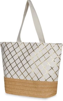 Große Strandtasche „Kuredu“ Weiß -Normani 146846