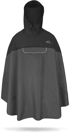 Regenponcho „Cherrapunji“ Schwarz/Anthrazit -Normani 146850
