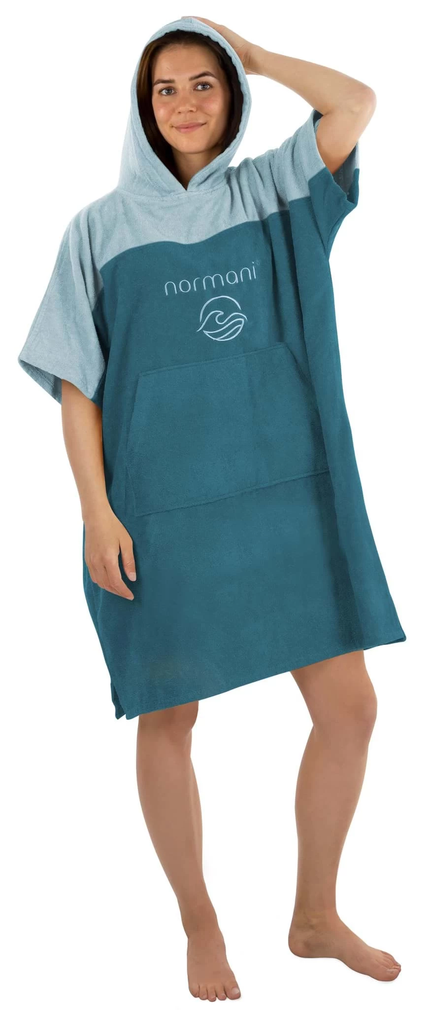 Surfer Poncho „Kuta“ Petrol 4 Surfer Poncho „Kuta“ Petrol – Bild 2