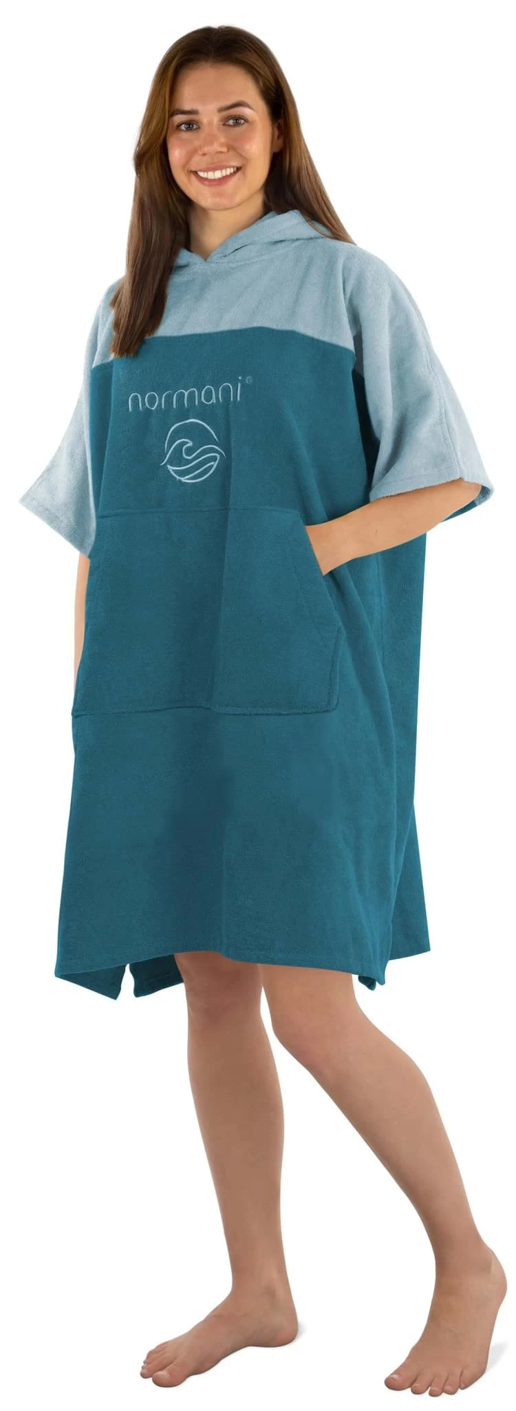 Surfer Poncho „Kuta“ Petrol 5 Surfer Poncho „Kuta“ Petrol – Bild 3