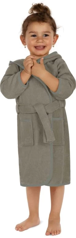 Kinder Bademantel Aus Bio-Baumwolle „Ljubljana“ Beige -Normani 148712