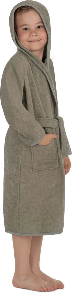 Kinder Bademantel Aus Bio-Baumwolle „Ljubljana“ Beige -Normani 148715