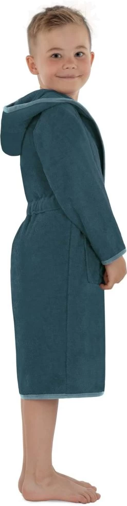 Kinder Bademantel Aus Bio-Baumwolle „Ljubljana“ Petrol -Normani 148720