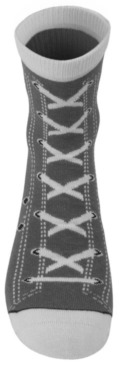 4 Paar Socken Im Schuh-Design Grau -Normani 148780