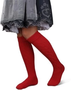 Trachten-Kniestrümpfe Rot -Normani 148801