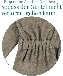 Kinder Bademantel Aus Bio-Baumwolle „Ljubljana“ Beige -Normani 148971