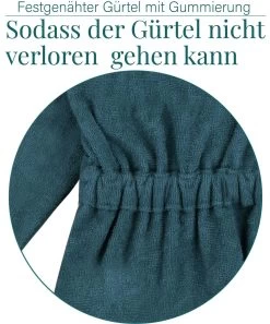 Kinder Bademantel Aus Bio-Baumwolle „Ljubljana“ Petrol -Normani 148973