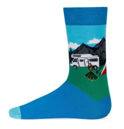 2 Paar Spruch / Motiv Socken Camping -Normani 148979