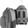 Rucksack „Yori“ Mit Trolleyfunktion 30 Liter Grau Mit Reflektoren