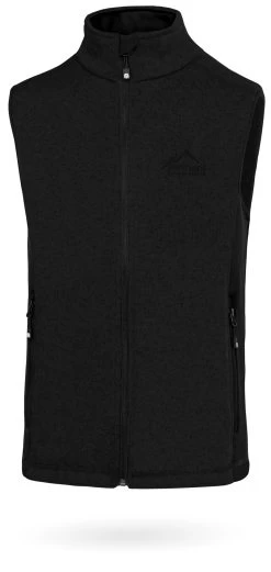 Herren Strick-Fleeceweste „Shamattawa“ Schwarz -Normani 150552