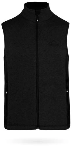 Herren Strick-Fleeceweste „Shamattawa“ Schwarz -Normani 150553