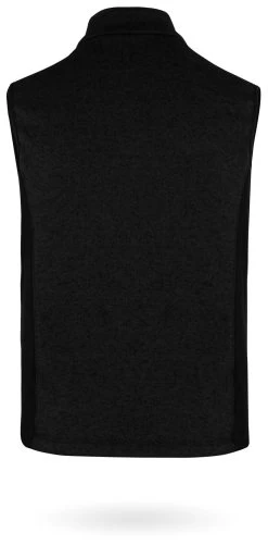 Herren Strick-Fleeceweste „Shamattawa“ Schwarz -Normani 150555