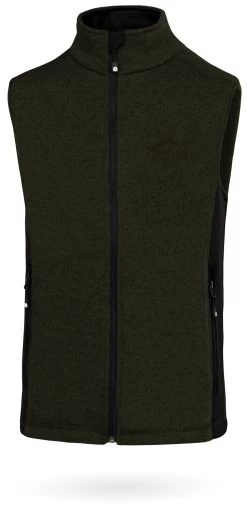 Herren Strick-Fleeceweste „Shamattawa“ Oliv -Normani 150564