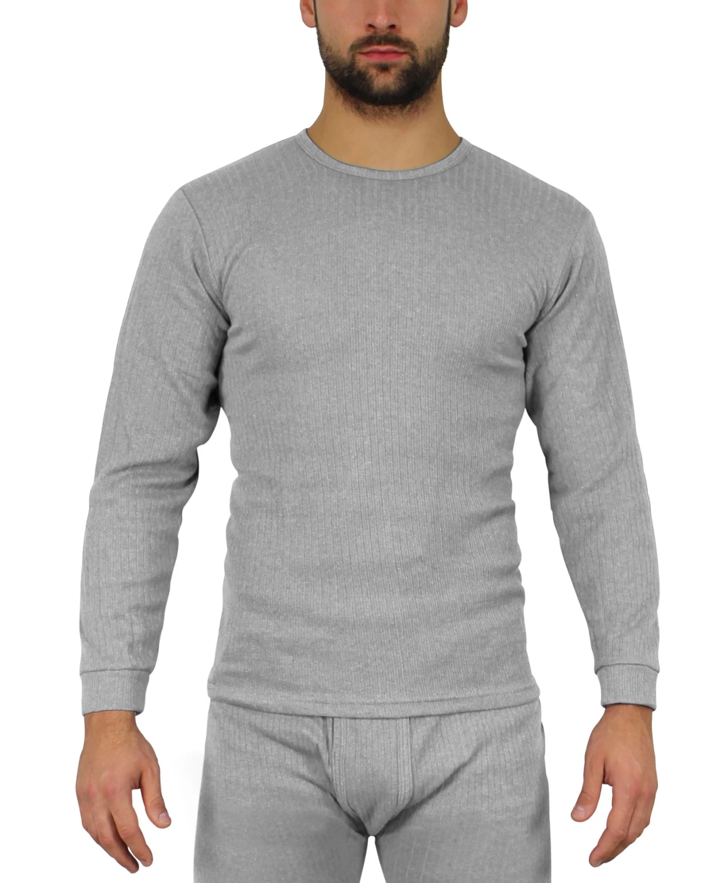 Herren Thermo-Unterhemd Grau 4 Herren Thermo-Unterhemd Grau – Bild 2