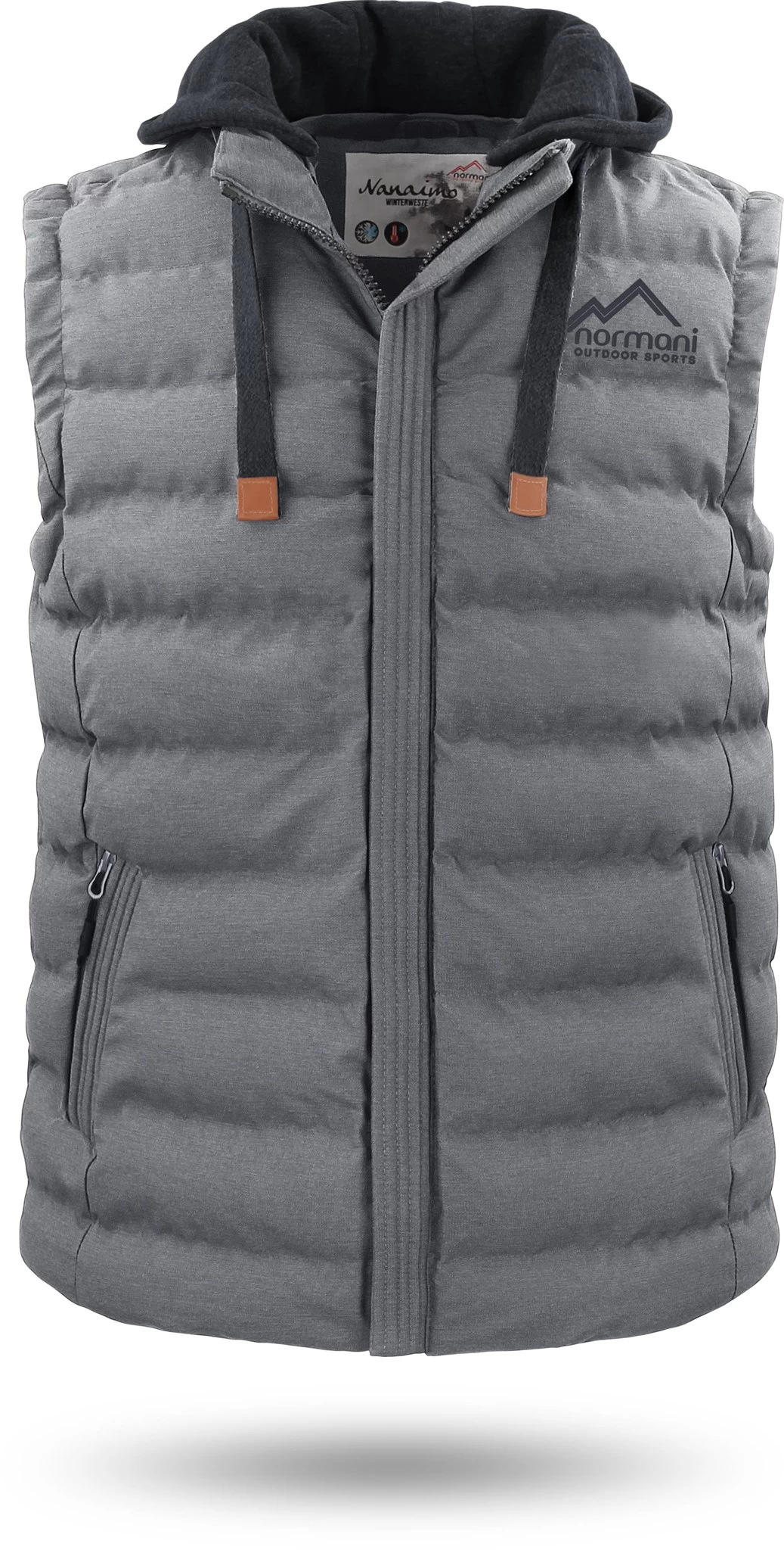 Herren Winter-Steppweste „Nanaimo“ Grau 3 Herren Winter-Steppweste „Nanaimo“ Grau