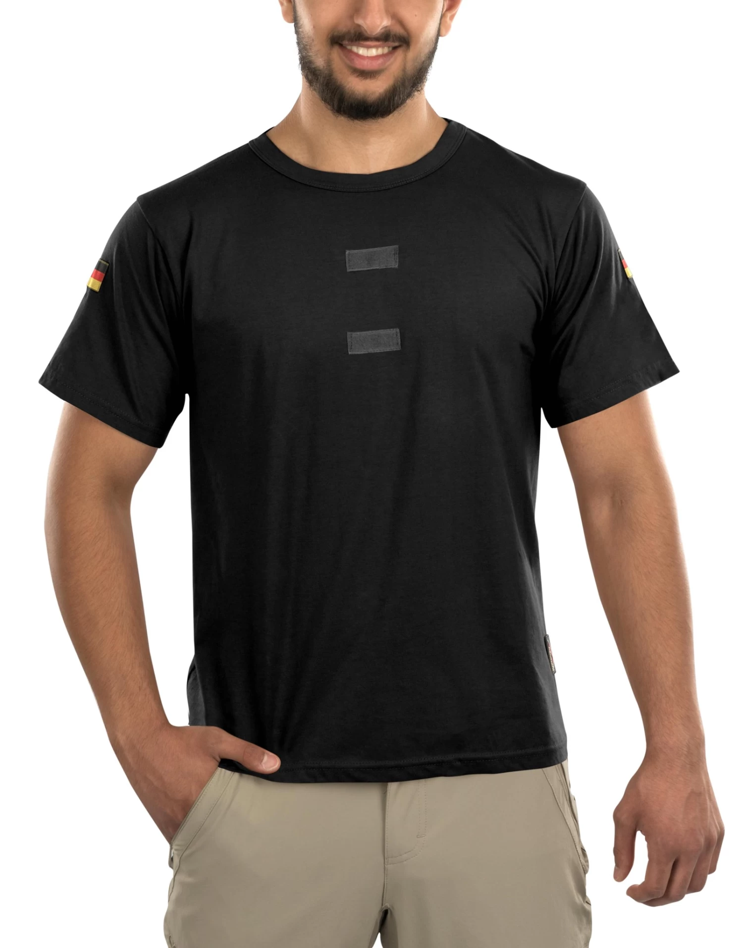 Herren Tactical T-Shirt „Tropen“ Schwarz 4 Herren Tactical T-Shirt „Tropen“ Schwarz – Bild 2