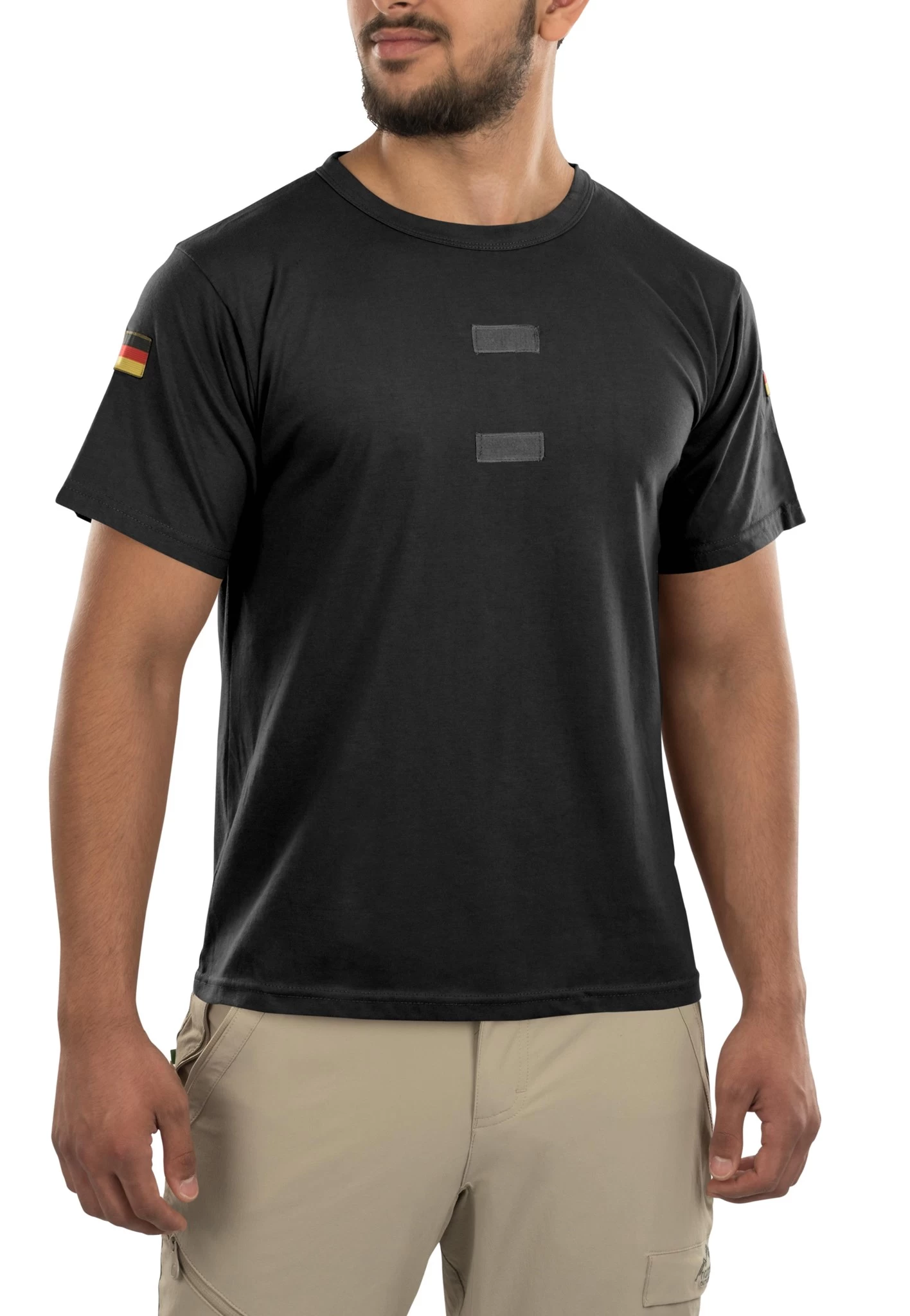 Herren Tactical T-Shirt „Tropen“ Schwarz 5 Herren Tactical T-Shirt „Tropen“ Schwarz – Bild 3