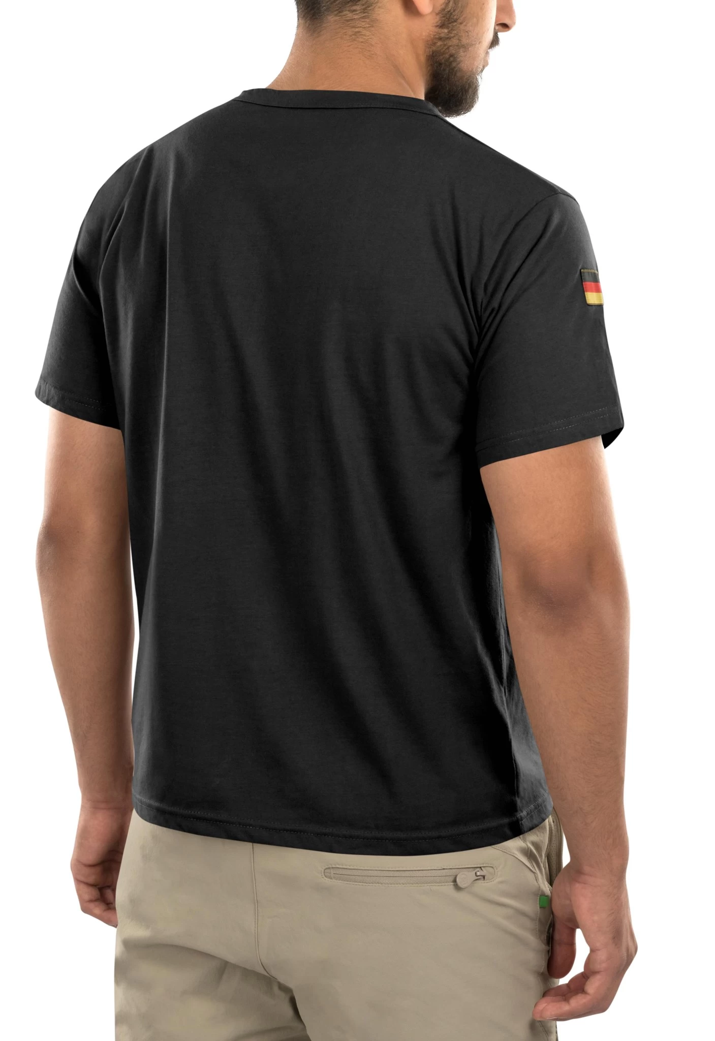 Herren Tactical T-Shirt „Tropen“ Schwarz 6 Herren Tactical T-Shirt „Tropen“ Schwarz – Bild 4