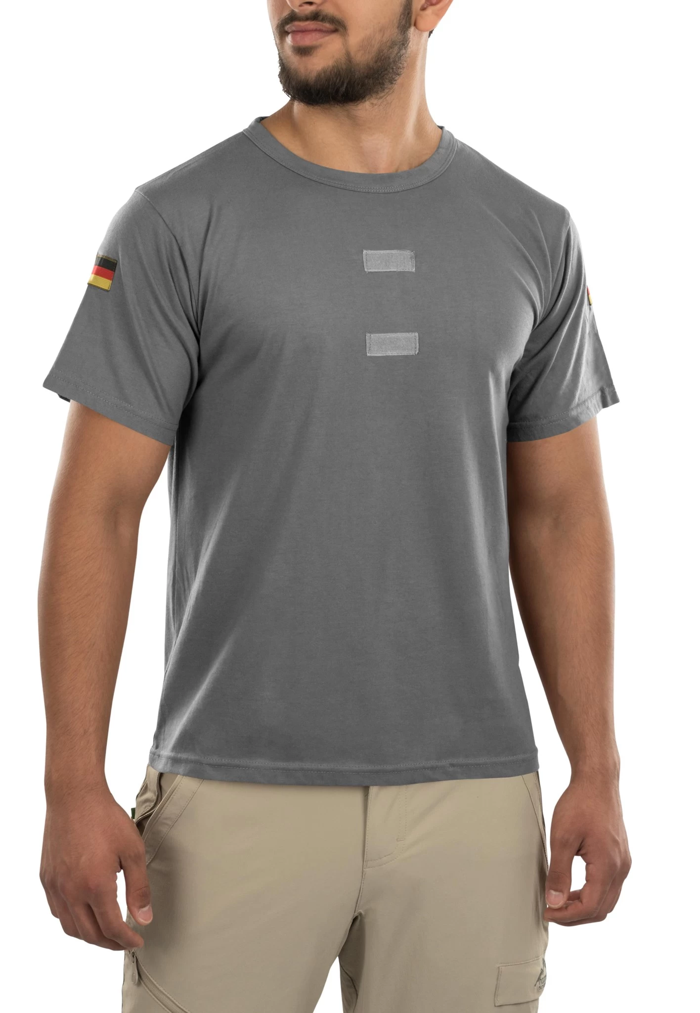 Herren Tactical T-Shirt „Tropen“ Grau 5 Herren Tactical T-Shirt „Tropen“ Grau – Bild 3