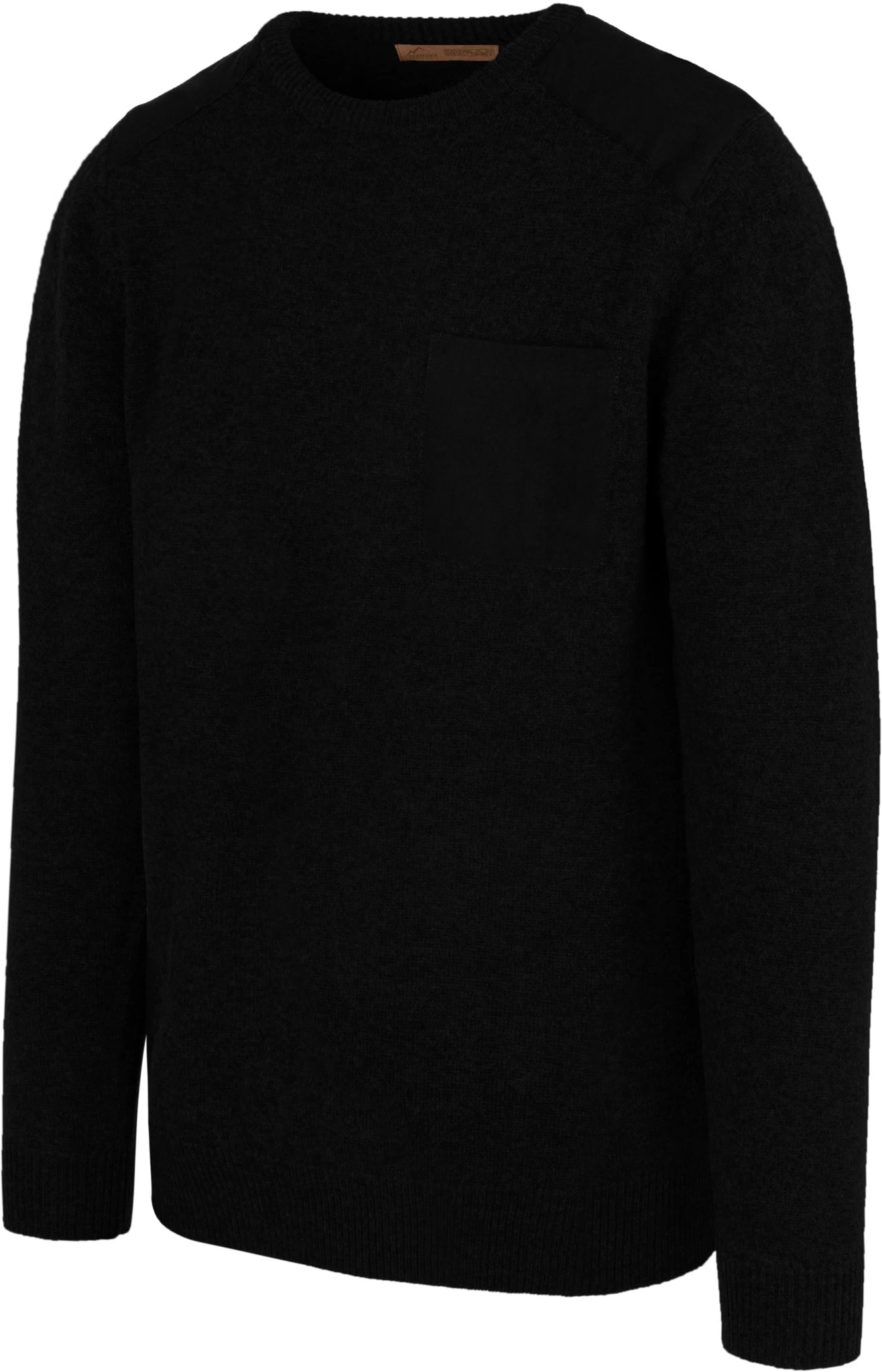 Herren Merino Pullover „Otara“ Schwarz 5 Herren Merino Pullover „Otara“ Schwarz – Bild 3