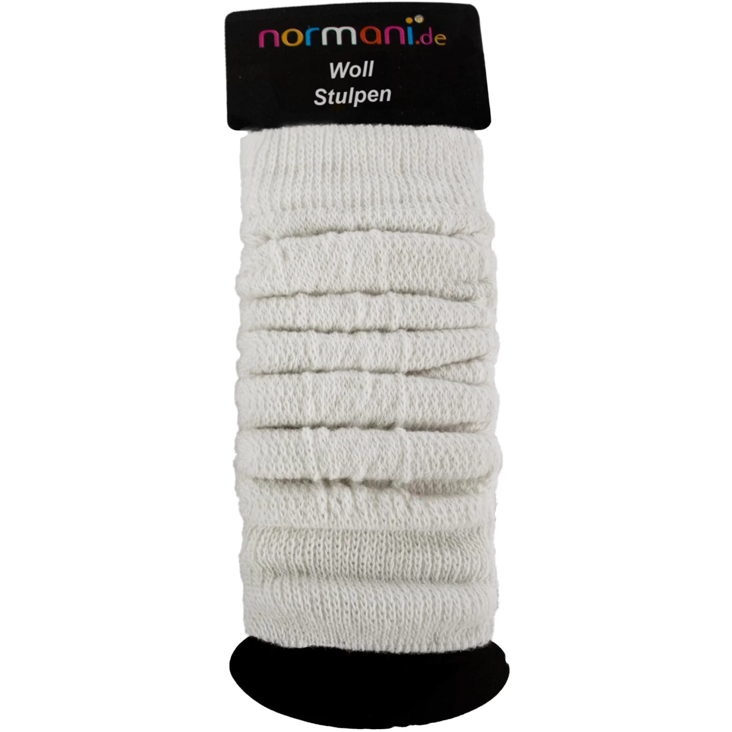 Strickstulpen Mit Wolle Wollweiß 4 Strickstulpen Mit Wolle Wollweiß – Bild 2