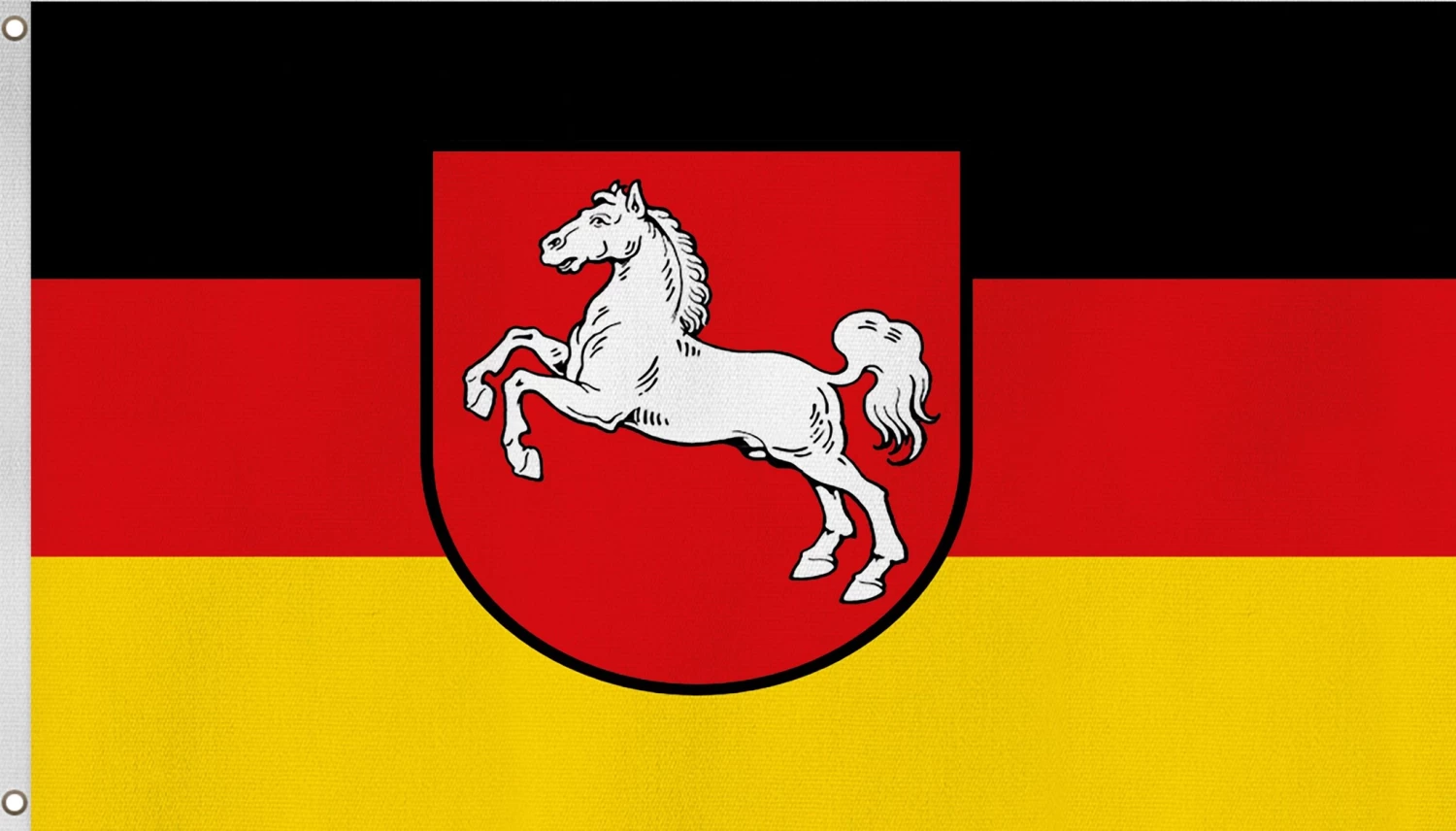 Fahne Bundesländerflagge 90 Cm X 150 Cm Niedersachsen 3 Fahne Bundesländerflagge 90 Cm X 150 Cm Niedersachsen