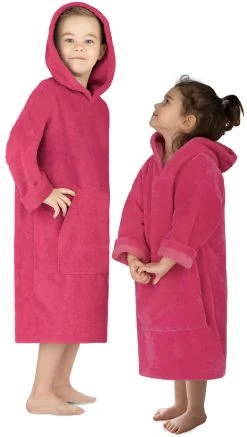 Kinder Langarm Poncho „Pichilemu“ Pink -Normani 152132