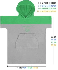 Kinder Badeponcho „Puwai“ Grün 19 Kinder Badeponcho „Puwai“ Grün -Normani 152318