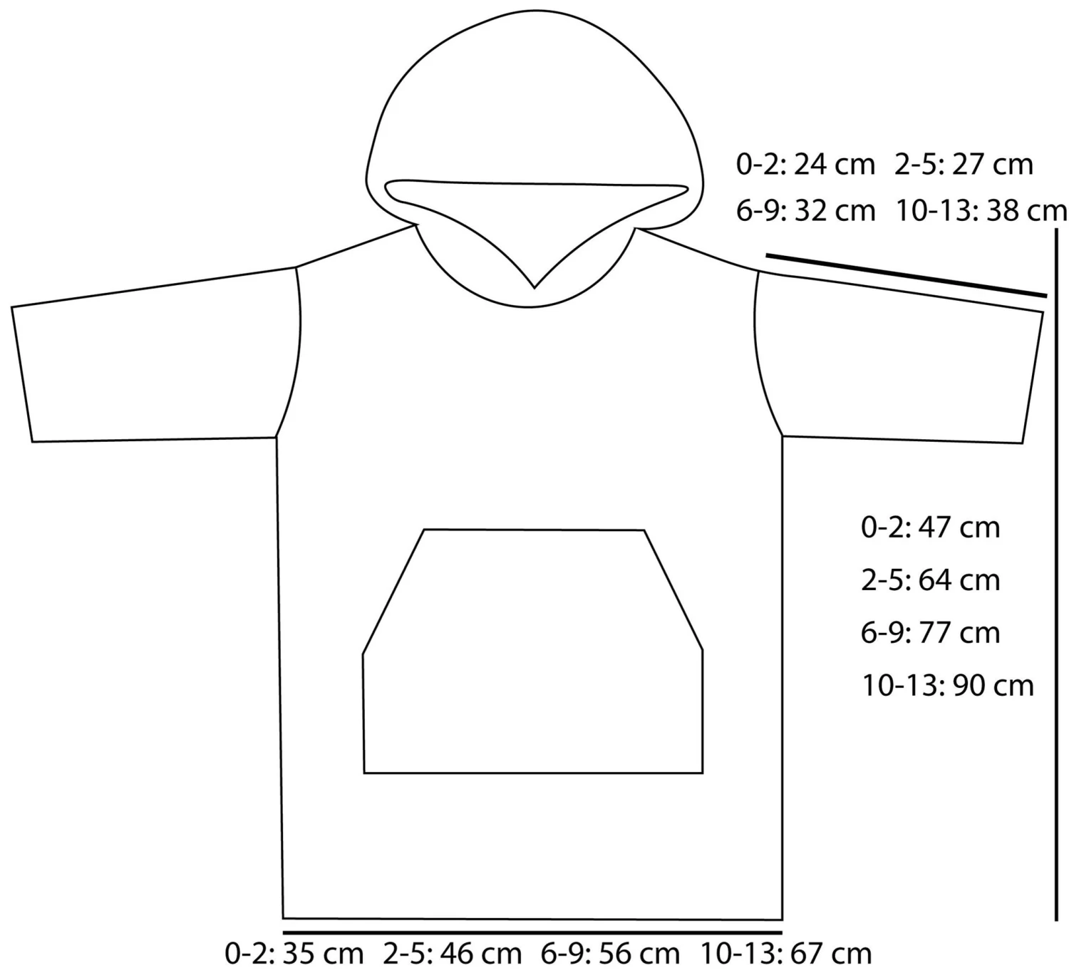 Kinder Langarm Poncho „Pichilemu“ Blau 10 Kinder Langarm Poncho „Pichilemu“ Blau – Bild 8