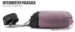 Ultralight-Schlafsack „Runty“ (RV Links) Rosa/Schwarz -Normani 152926 1
