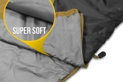 Ultralight-Schlafsack „Runty“ (RV Rechts) Gelb/Schwarz -Normani 152931