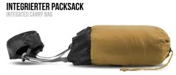 Ultralight-Schlafsack „Runty“ (RV Rechts) Gelb/Schwarz -Normani 152933