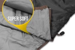 Ultralight-Schlafsack „Runty“ (RV Rechts) Braun/Schwarz -Normani 152938