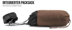 Ultralight-Schlafsack „Runty“ (RV Rechts) Braun/Schwarz -Normani 152940