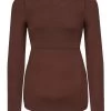 Merino Umstands-Langarm-Shirt „Cambria“ Braun -Normani 153238