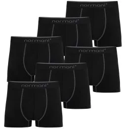 6 Herren Baumwoll-Boxershorts Grau